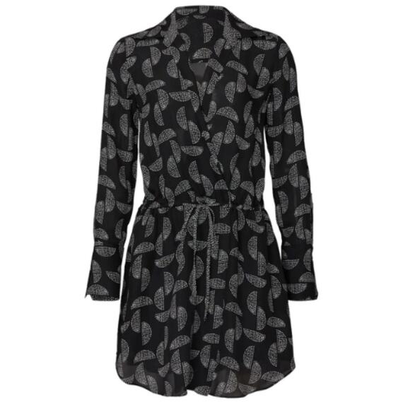 A.L.C. Isobel Black and White Dot Mini Dress Size 6 - Picture 3 of 3